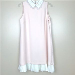 Nanette Lepore Pleated Lace Collar dress size 2